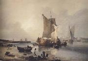 Samuel Owen Loading boats in an estuary (mk47) china oil painting reproduction